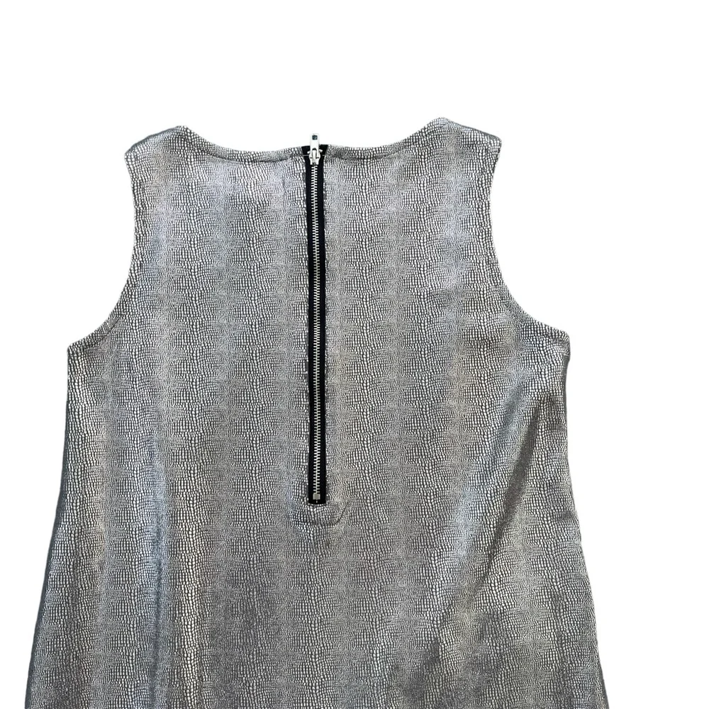 Mia New York Girl’s Size Large‎ Silver Metallic Zip Detail Snakeskin Print Dress
